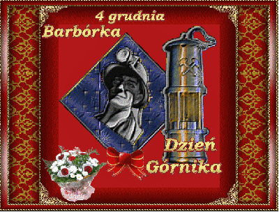 Bordowa kartka dzień górnika